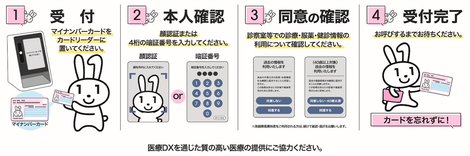 マイナンバーカードの保険証利用をお願いいたします